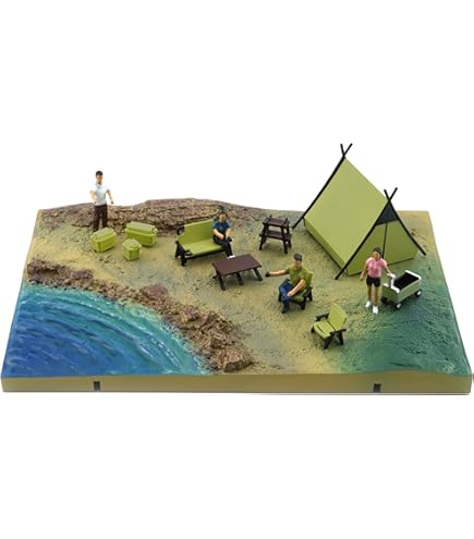 Amazon.co.jp: BM CREATIONS 1/64 ジオラマシティー003 キャンプ場